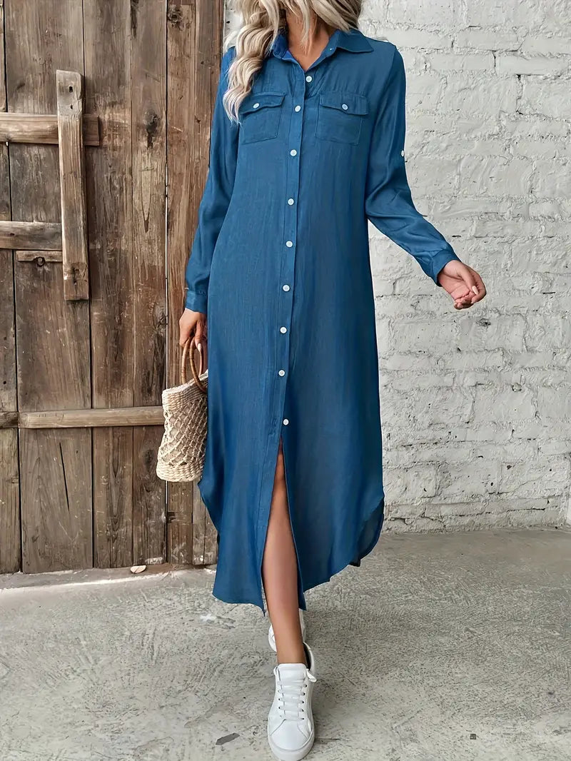Bellavita™ | Vestido Largo – Look Minimalista con Encanto Europeo y Tejido Premium
