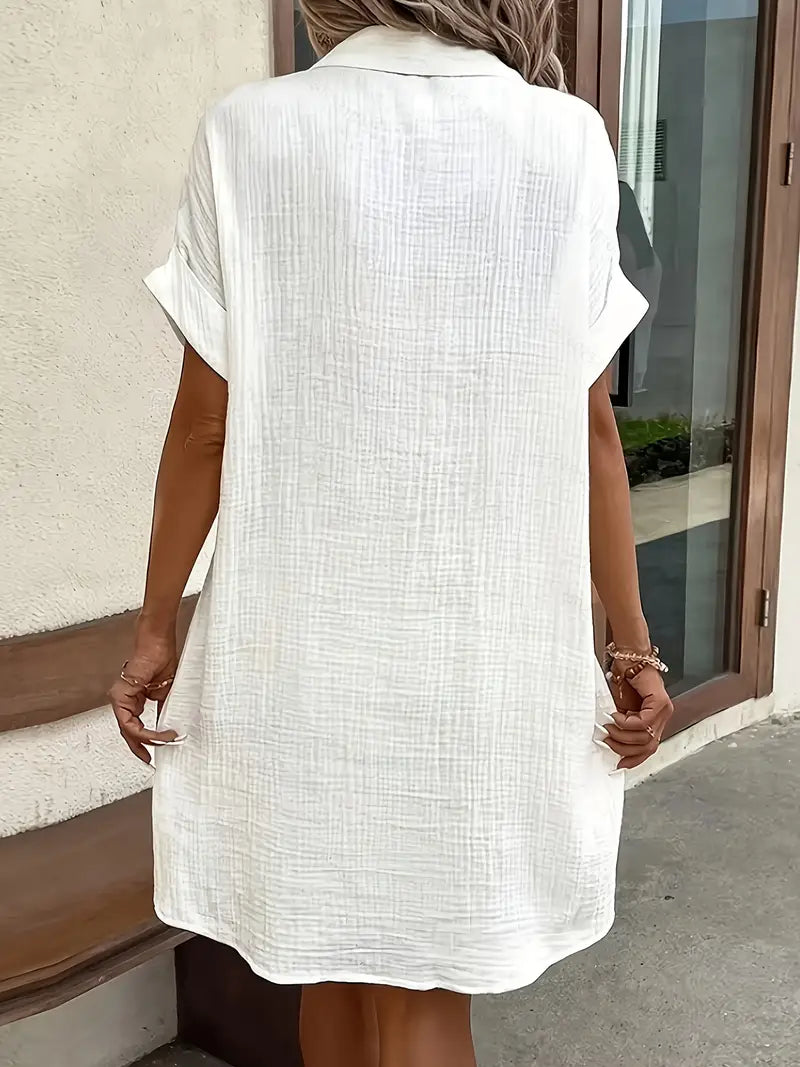 Alessia & Co™ | Vestido Suelto – Corte y Textura Suave de Alta Gama