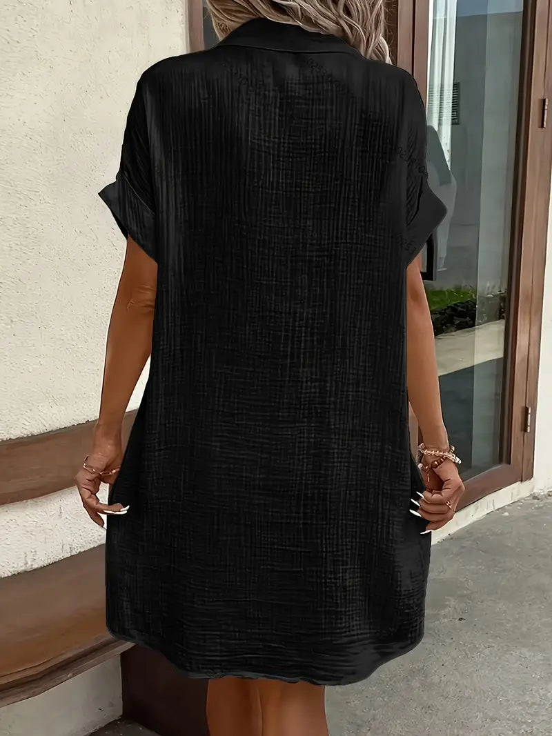Alessia & Co™ | Vestido Suelto – Corte y Textura Suave de Alta Gama