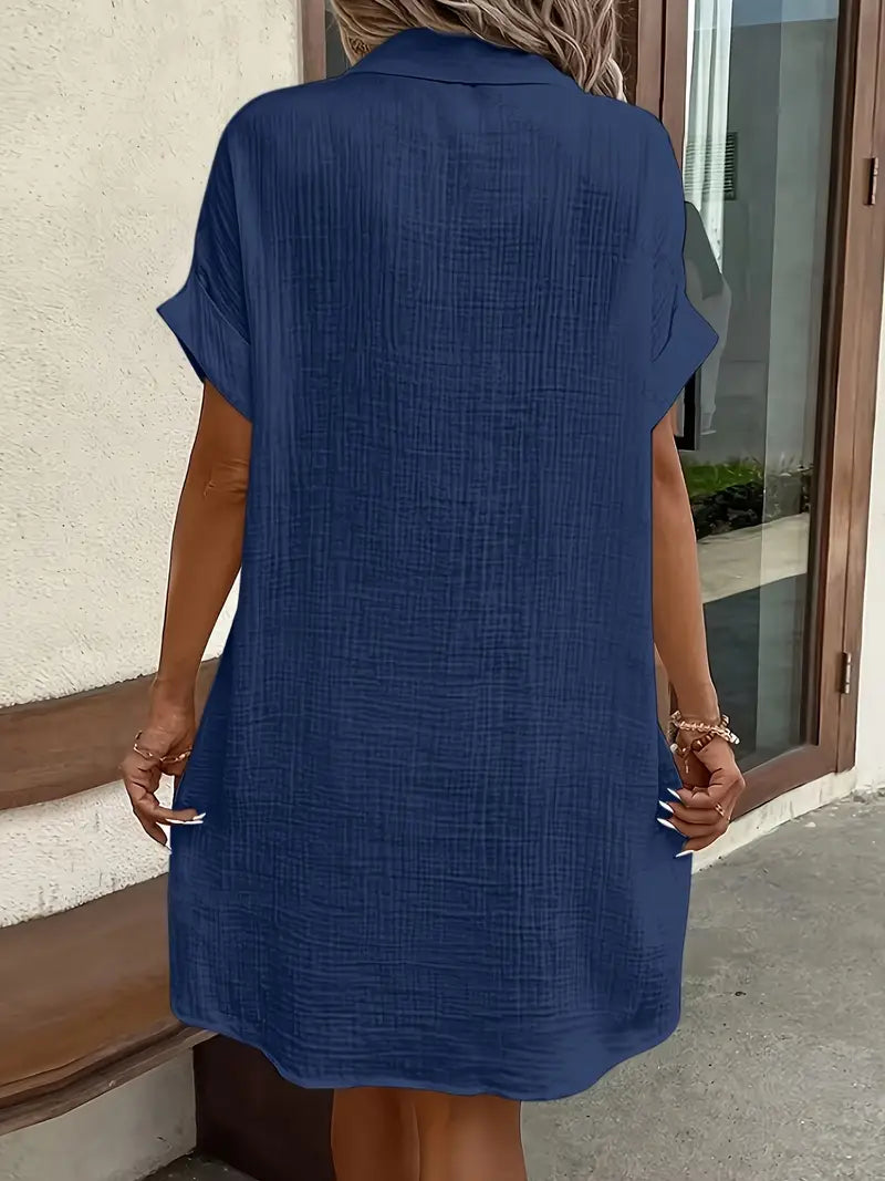 Alessia & Co™ | Vestido Suelto – Corte y Textura Suave de Alta Gama