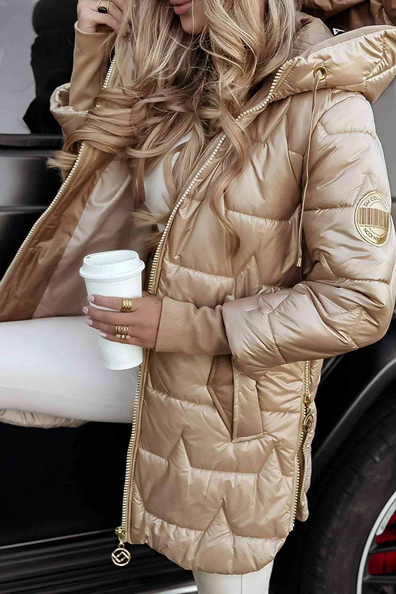 Torino™ Abrigo Elegante – Estilo Europeo con Capucha y Acolchado Premium