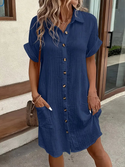 Alessia & Co™ | Vestido Suelto – Corte y Textura Suave de Alta Gama