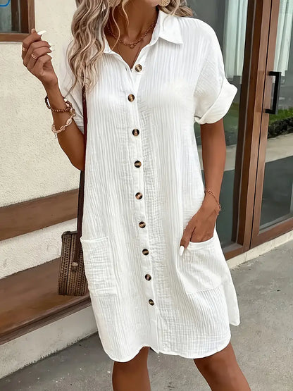 Alessia & Co™ | Vestido Suelto – Corte y Textura Suave de Alta Gama